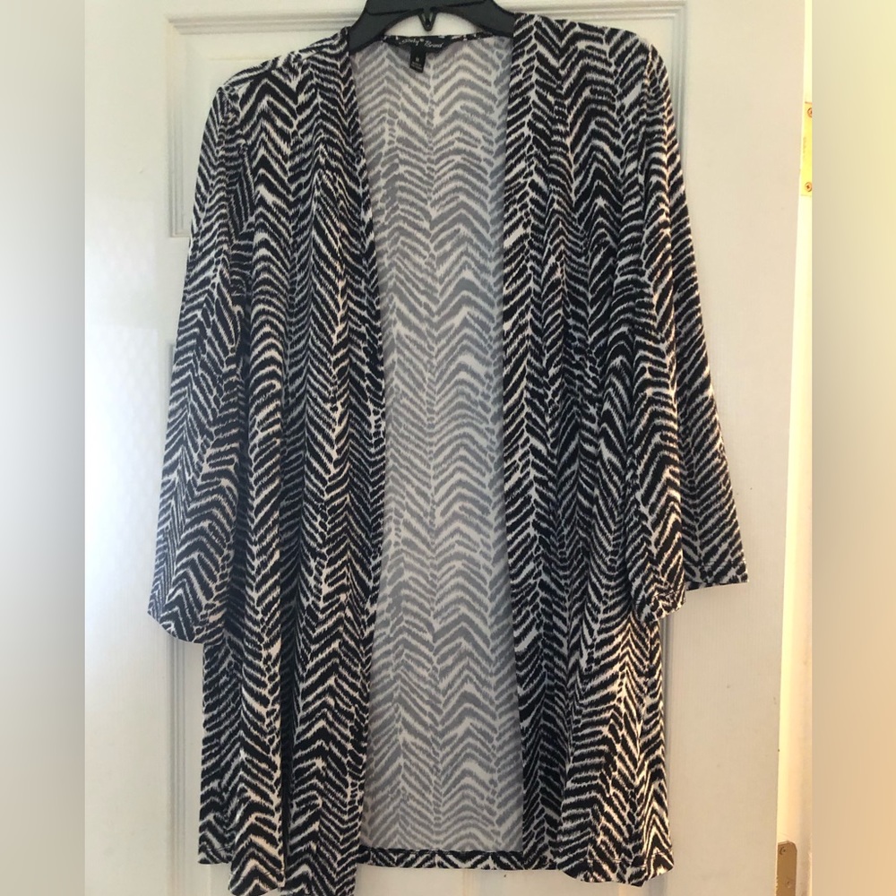 New: Zebra Print Open Jacket